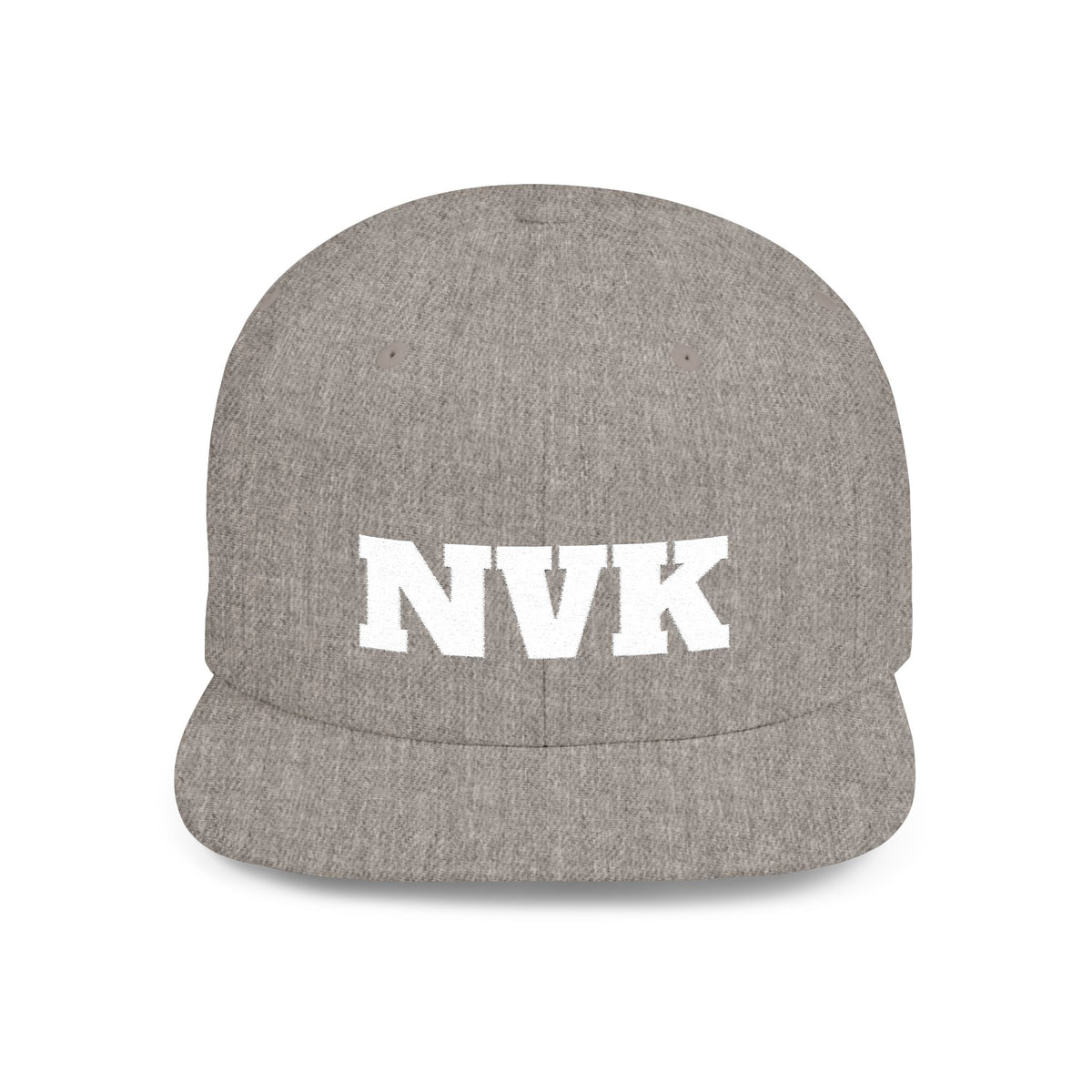 NVK FLAT BILL SNAPBACK™ — Bold Distressed Embroidered Logo