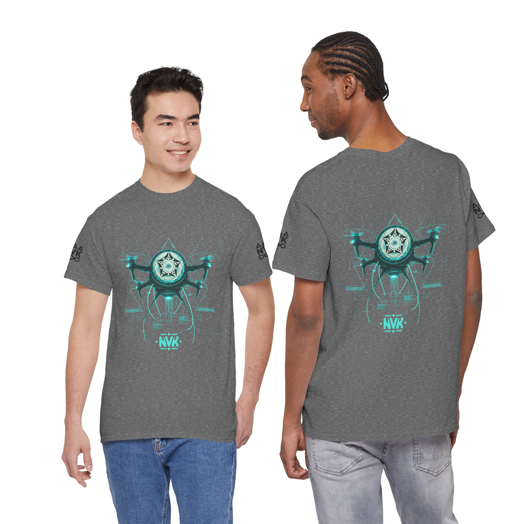 NVK ALIEN DRONE EMBLEM TEE™ — Futuristic Tech Graphic