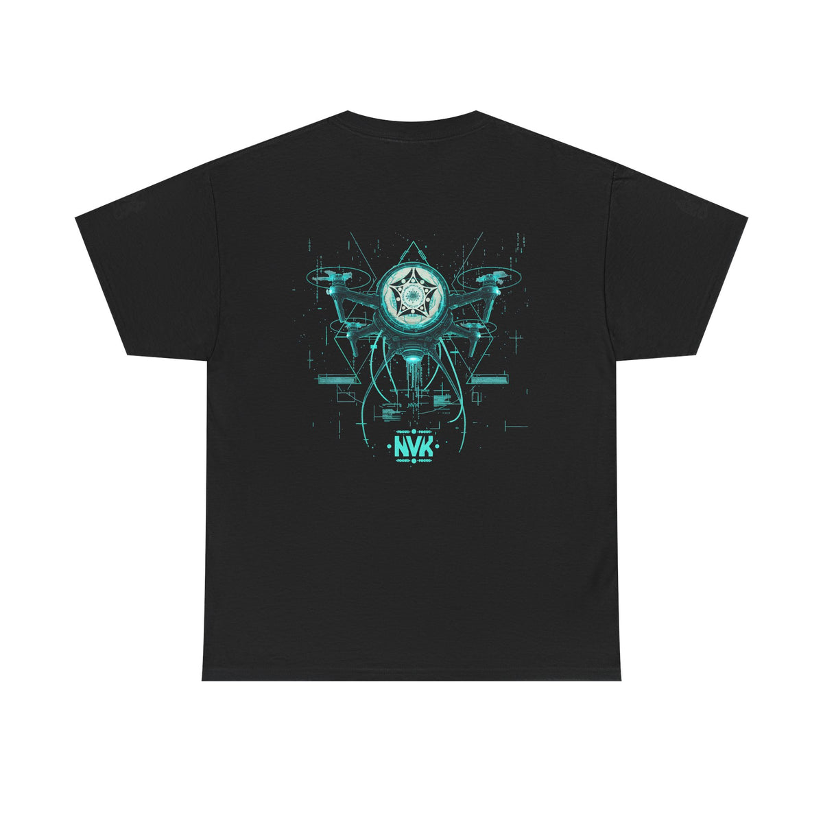 NVK ALIEN DRONE EMBLEM TEE™ — Futuristic Tech Graphic