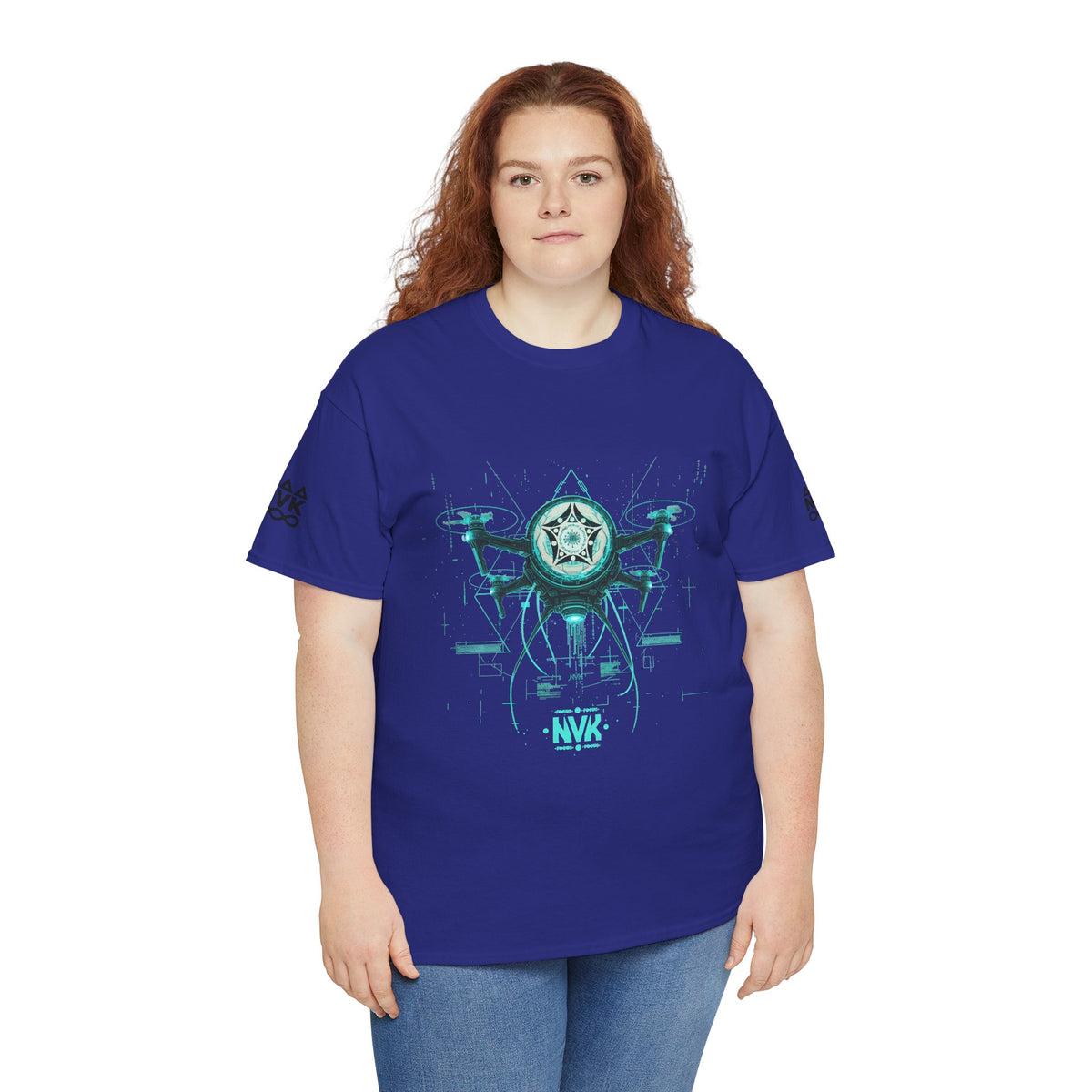 NVK ALIEN DRONE EMBLEM TEE™ — Futuristic Tech Graphic