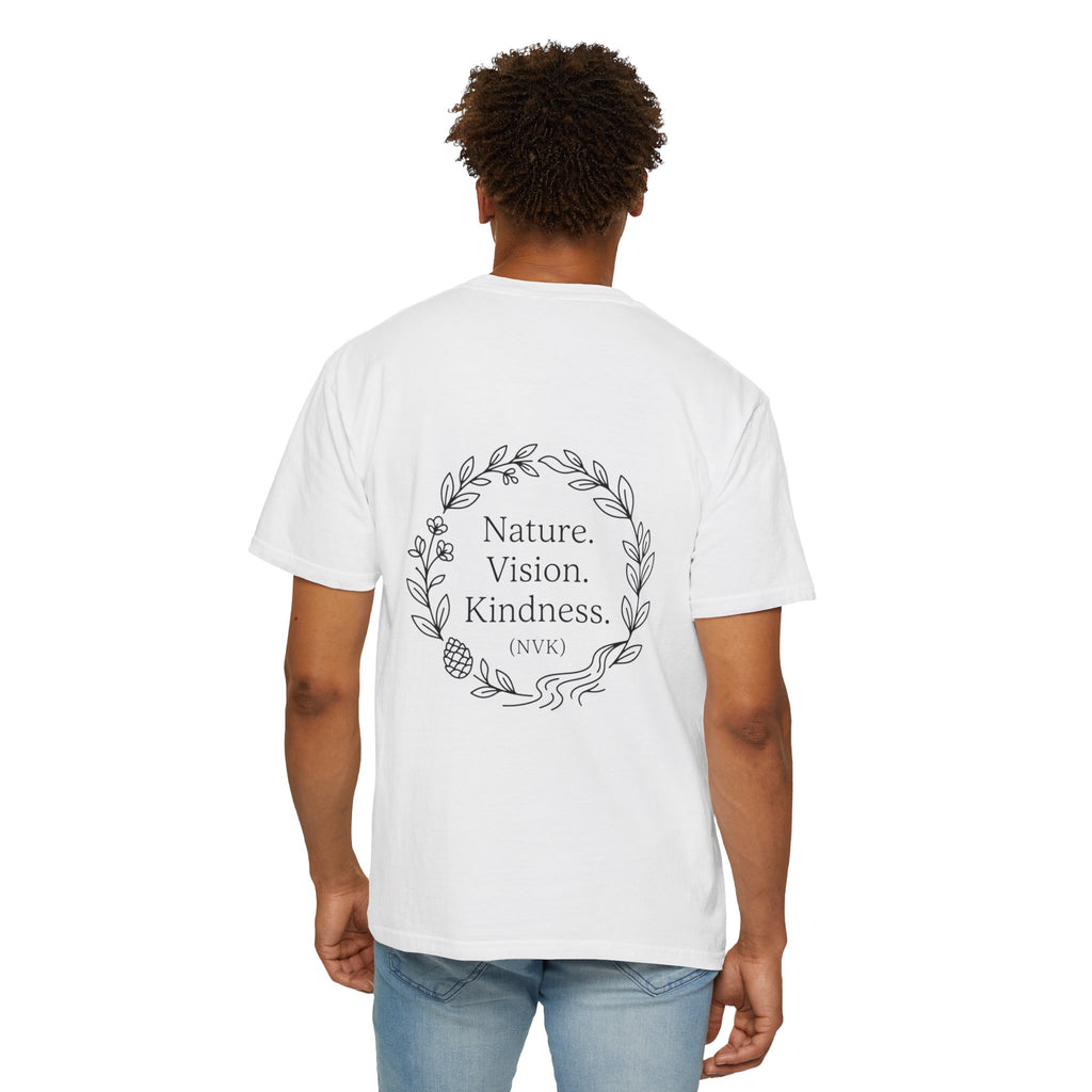 NVK NATURE VISION KINDNESS TEE™ — Floral Wreath Graphic