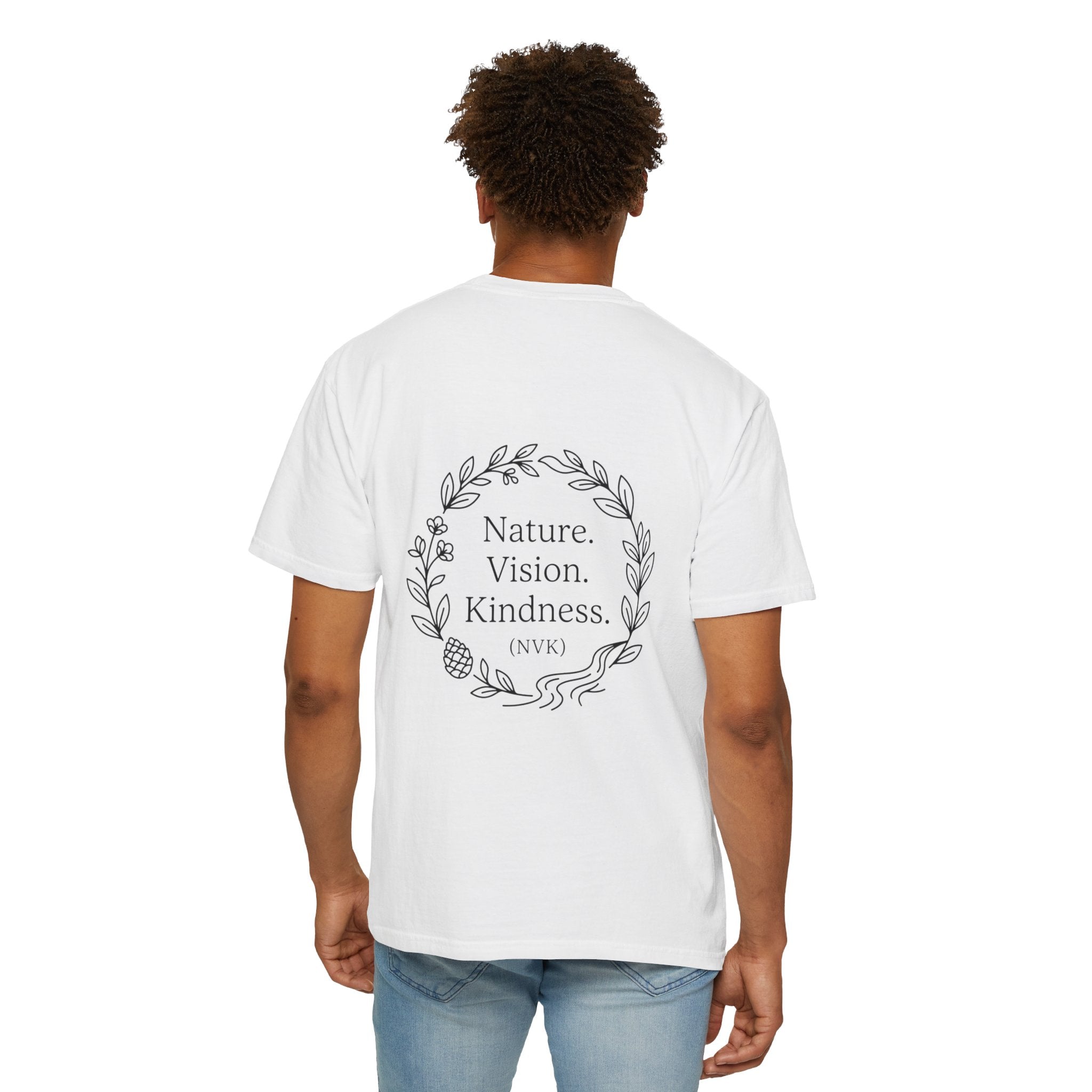 NVK NATURE VISION KINDNESS TEE™ — Floral Wreath Graphic