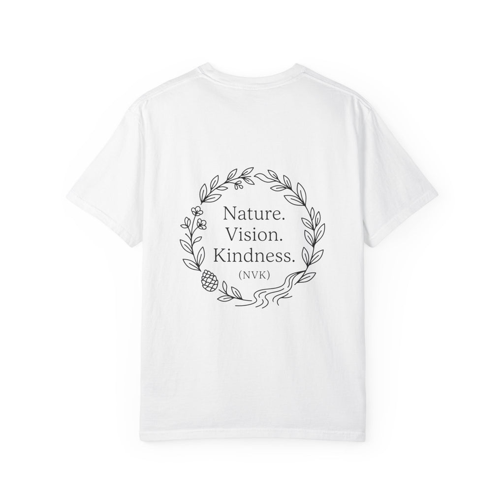 NVK NATURE VISION KINDNESS TEE™ — Floral Wreath Graphic