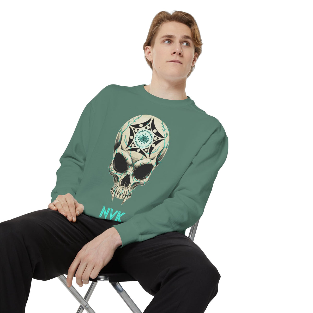 NVK BUGA SPHERE SKULL SWEATSHIRT™ — Graphic Crewneck