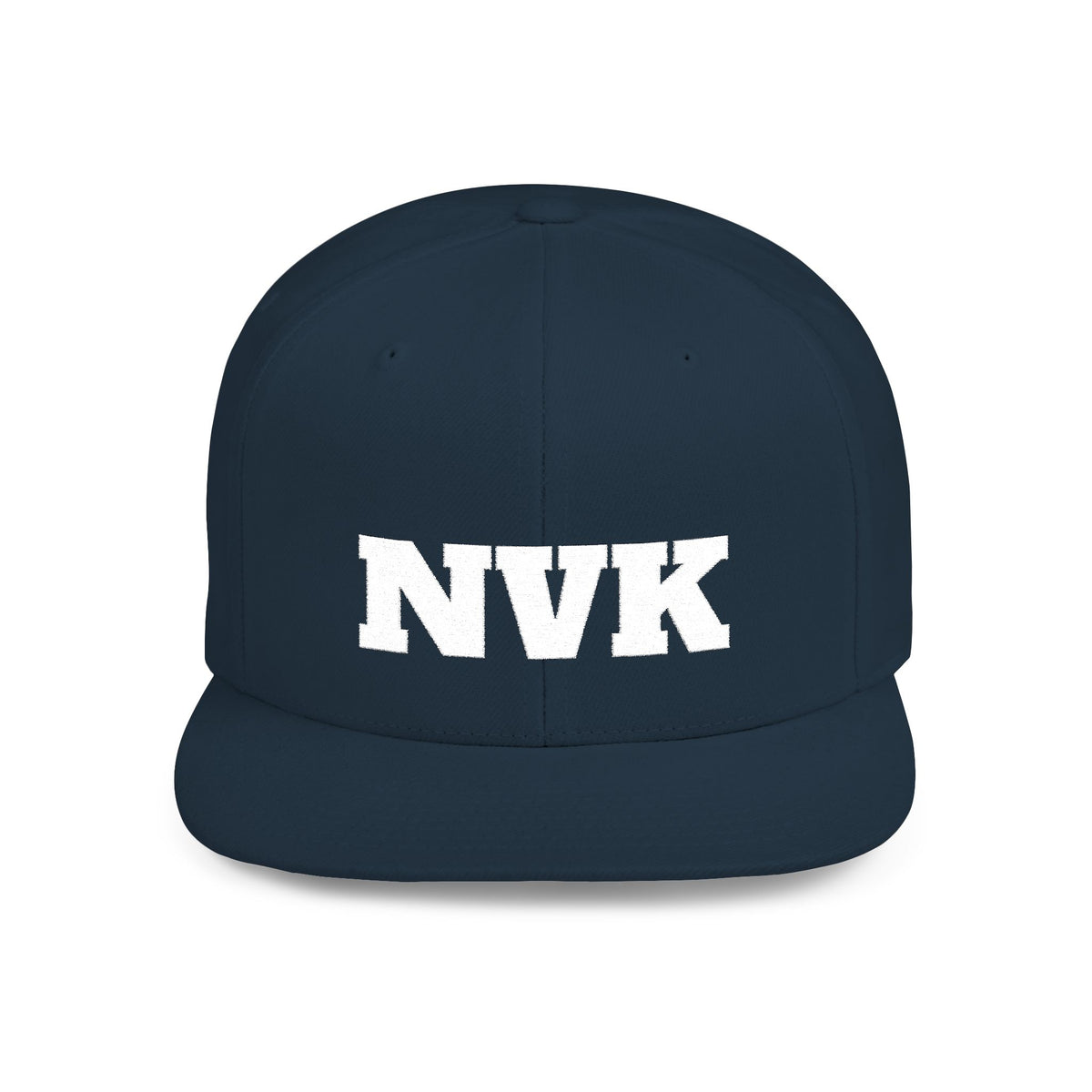 NVK FLAT BILL SNAPBACK™ — Bold Distressed Embroidered Logo