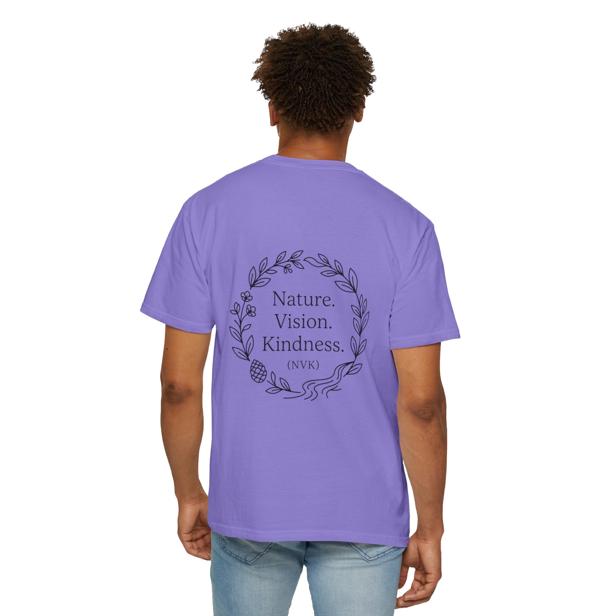 NVK NATURE VISION KINDNESS TEE™ — Floral Wreath Graphic