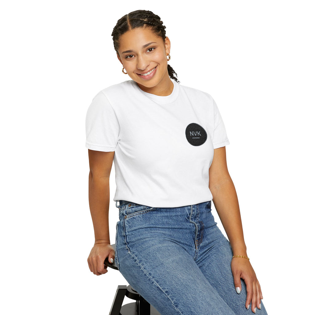 NVK MINIMAL LOGO TEE™ — Heavyweight Garment-Dyed Essential