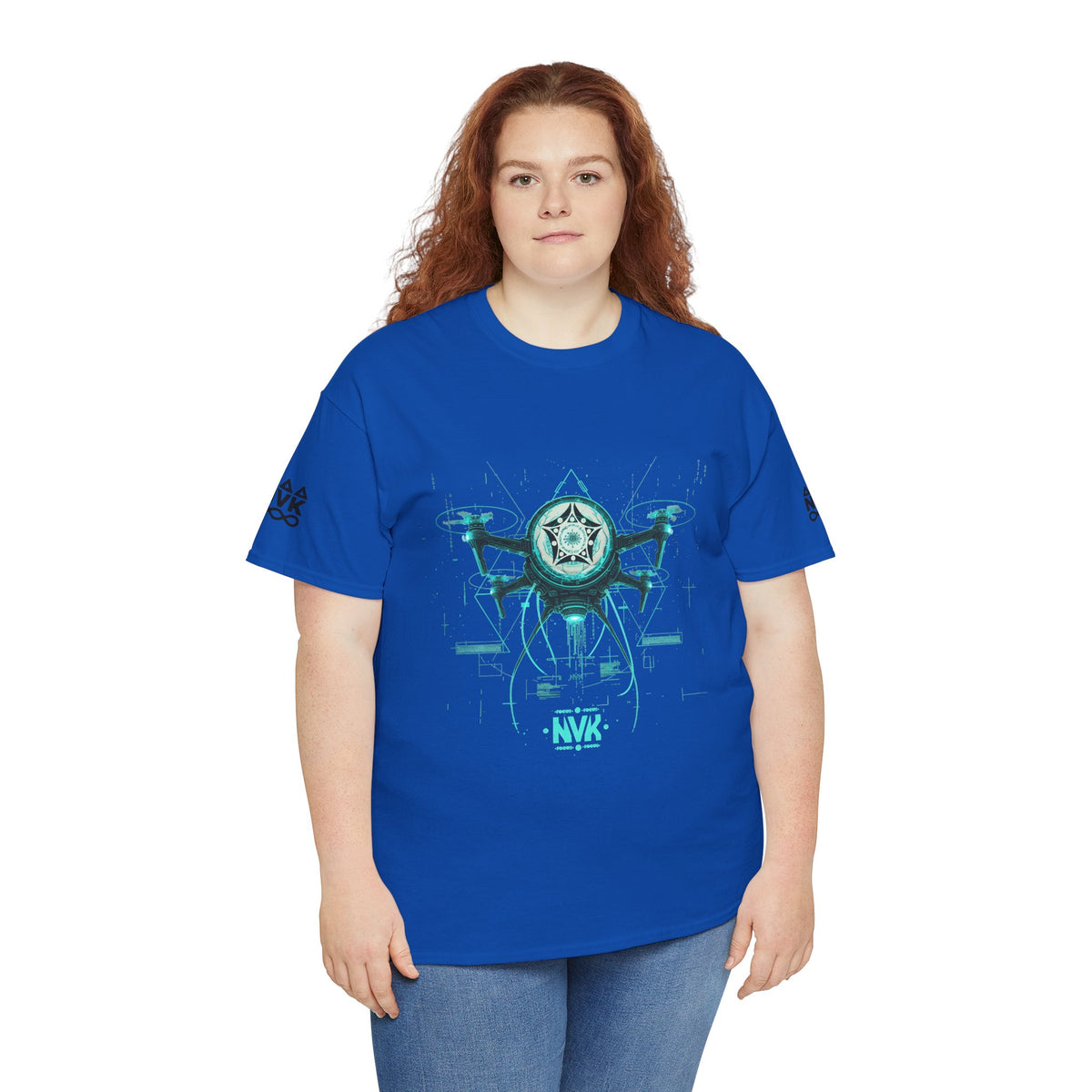 NVK ALIEN DRONE EMBLEM TEE™ — Futuristic Tech Graphic