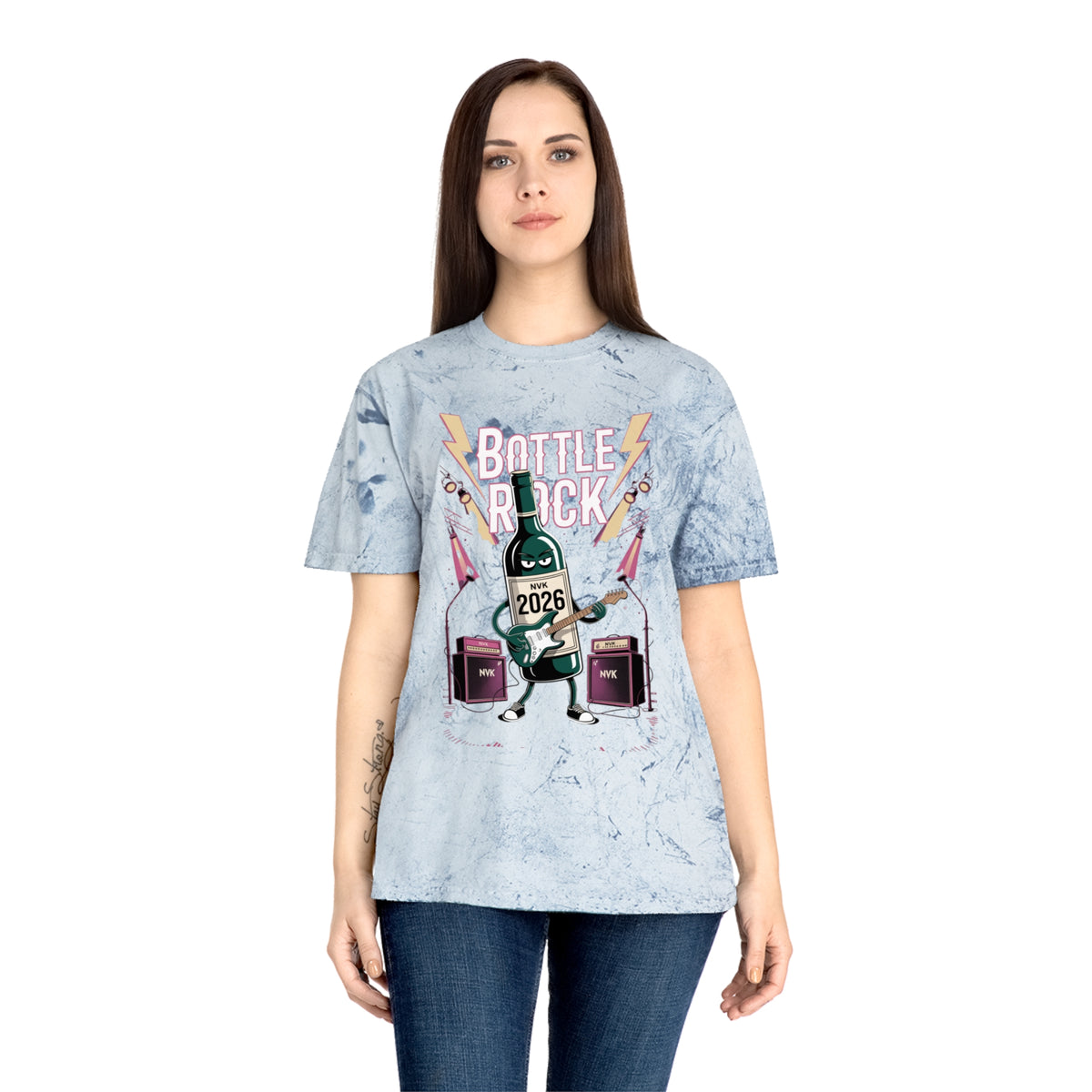 NVK BOTTLE ROCK TEE™ — Vintage Tie-Dye Graphic