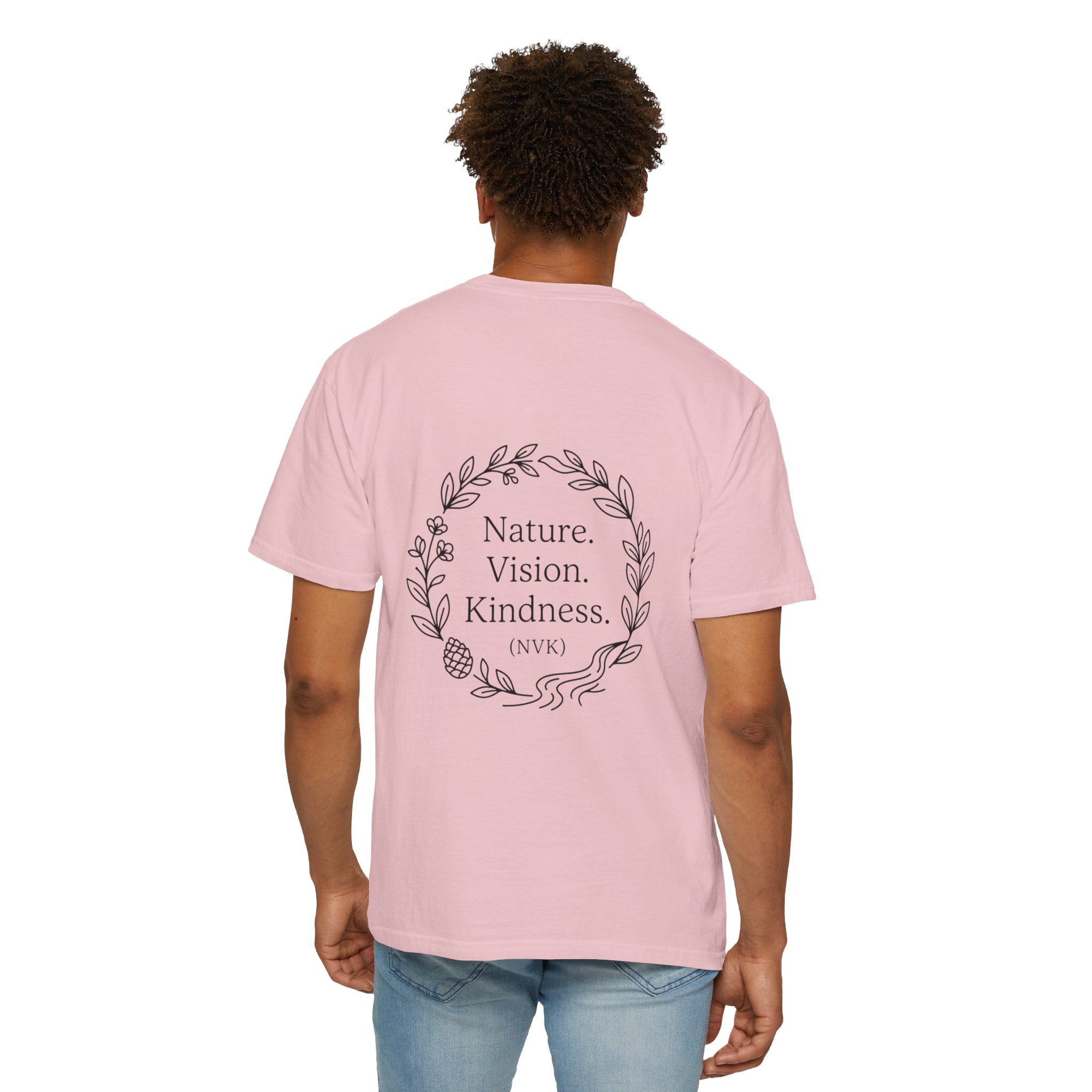 NVK NATURE VISION KINDNESS TEE™ — Floral Wreath Graphic