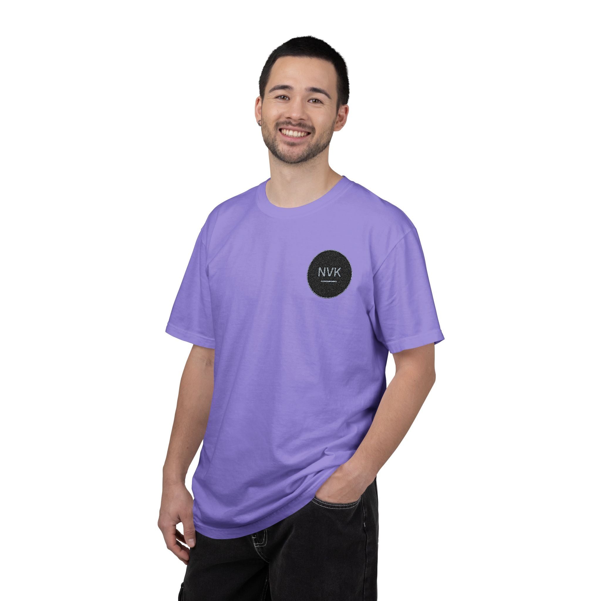 NVK MINIMAL LOGO TEE™ — Heavyweight Garment-Dyed Essential