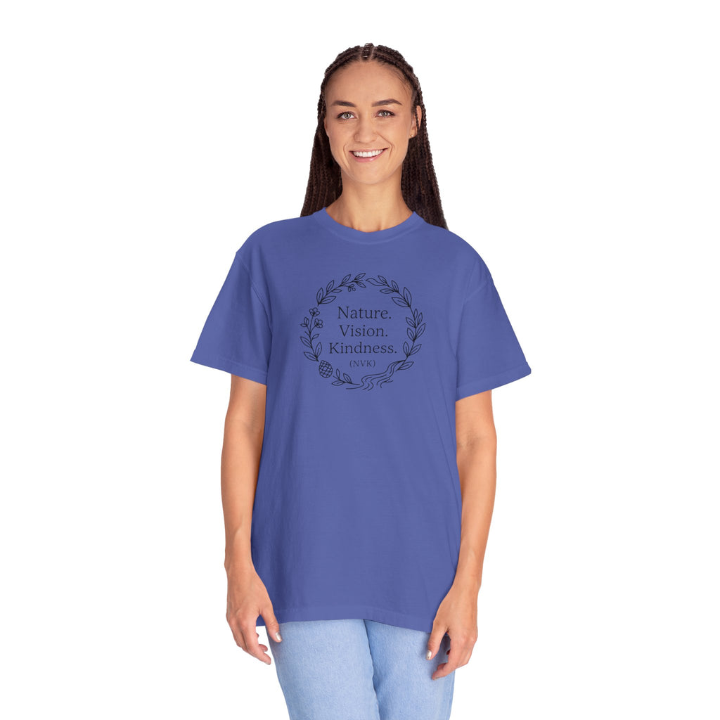 NVK NATURE VISION KINDNESS TEE™ — Floral Wreath Graphic