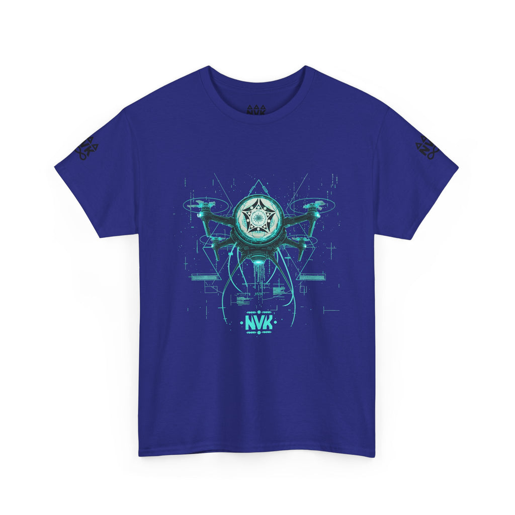 NVK ALIEN DRONE EMBLEM TEE™ — Futuristic Tech Graphic