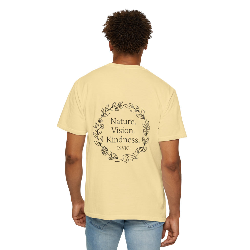 NVK NATURE VISION KINDNESS TEE™ — Floral Wreath Graphic