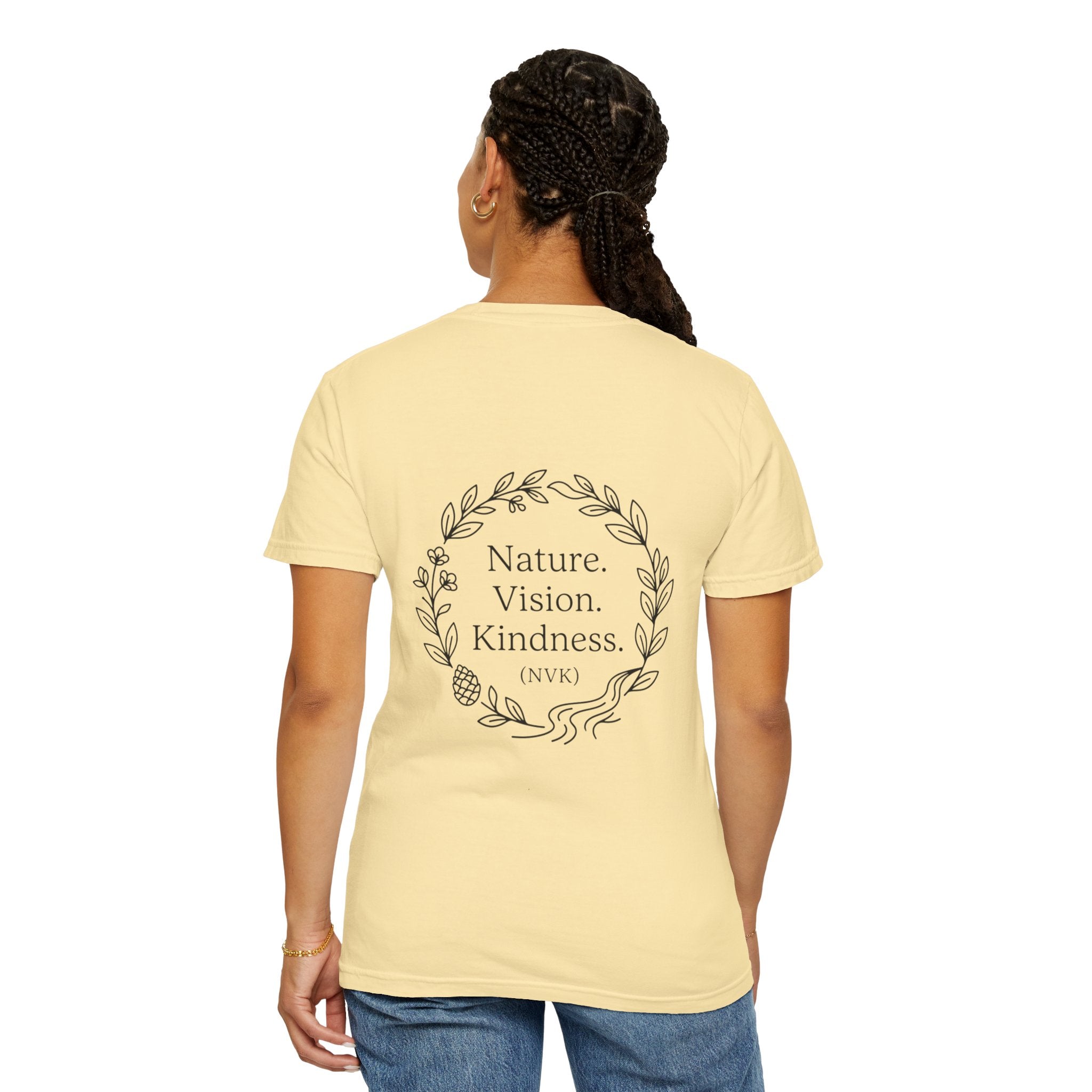 NVK NATURE VISION KINDNESS TEE™ — Floral Wreath Graphic