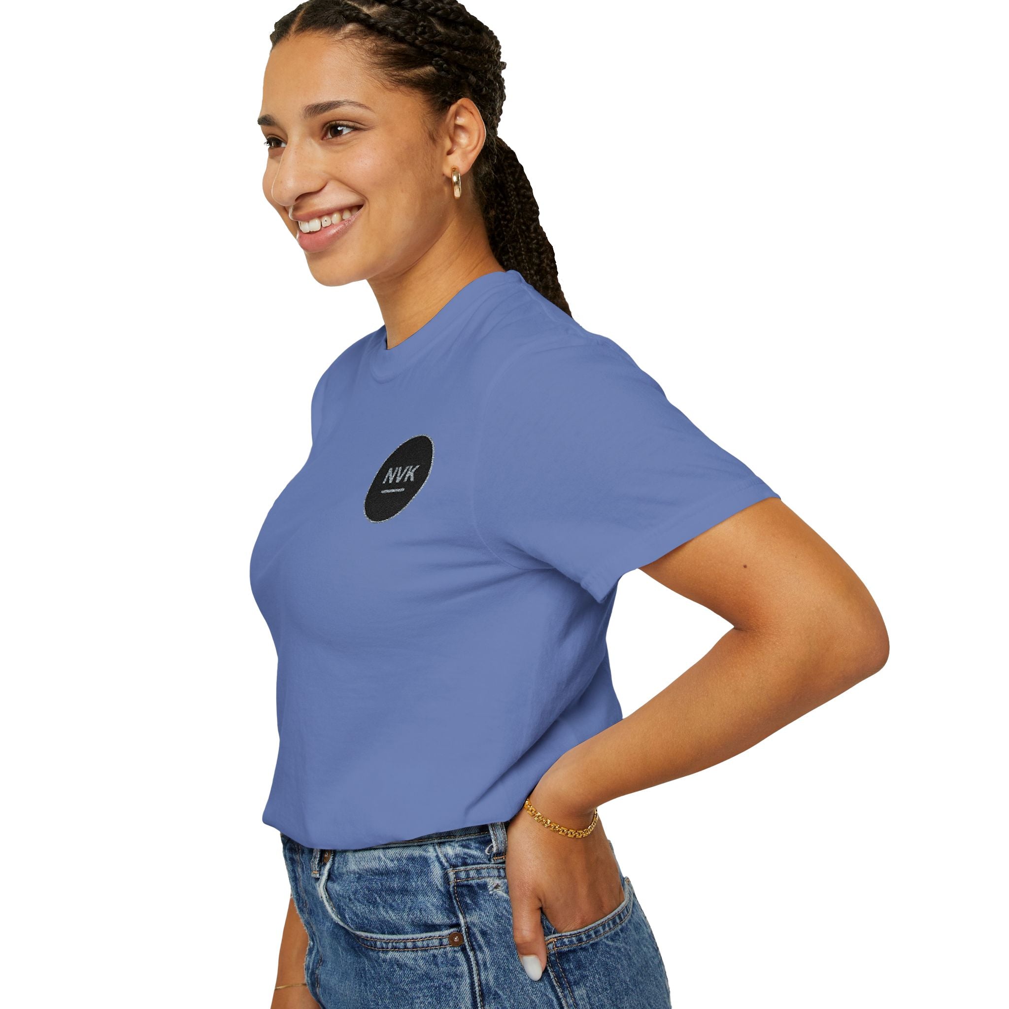 NVK MINIMAL LOGO TEE™ — Heavyweight Garment-Dyed Essential