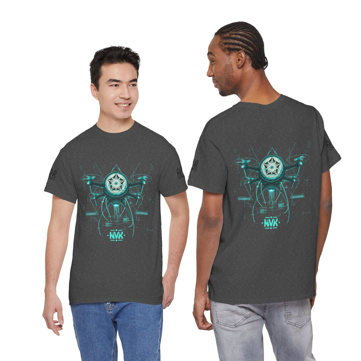 NVK ALIEN DRONE EMBLEM TEE™ — Futuristic Tech Graphic