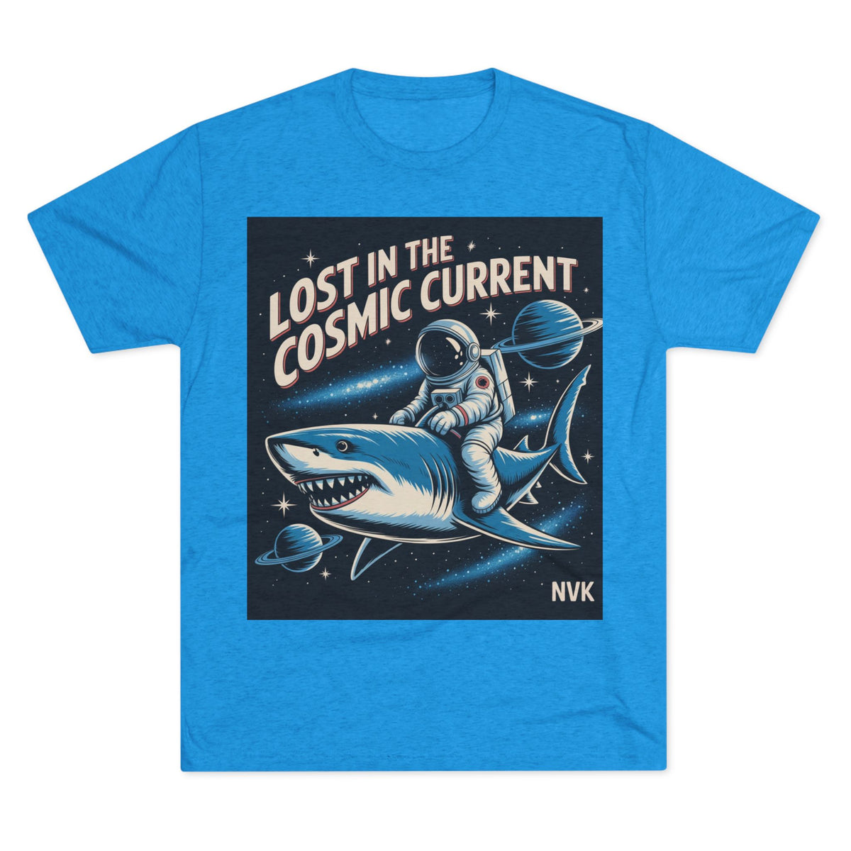 NVK COSMIC CURRENT TEE™ — Unisex Tri-Blend Graphic