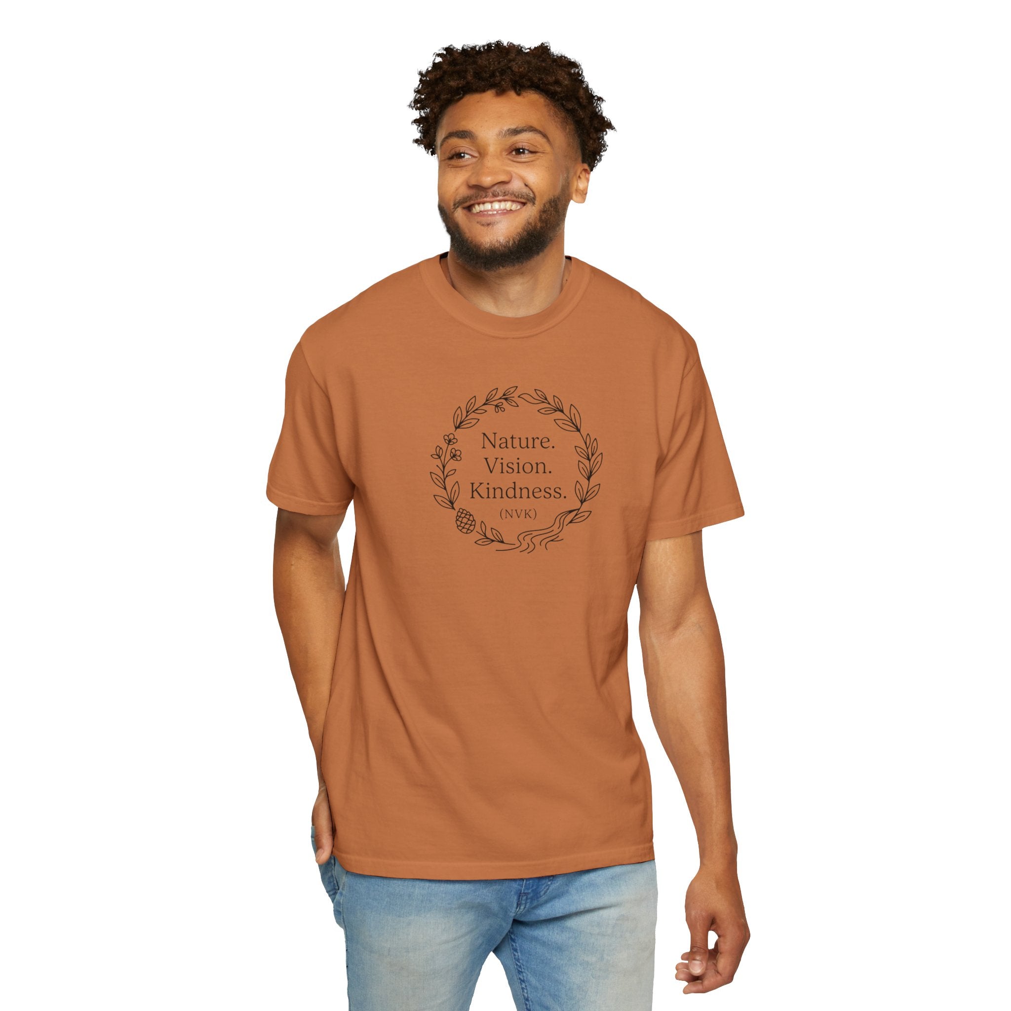 NVK NATURE VISION KINDNESS TEE™ — Floral Wreath Graphic