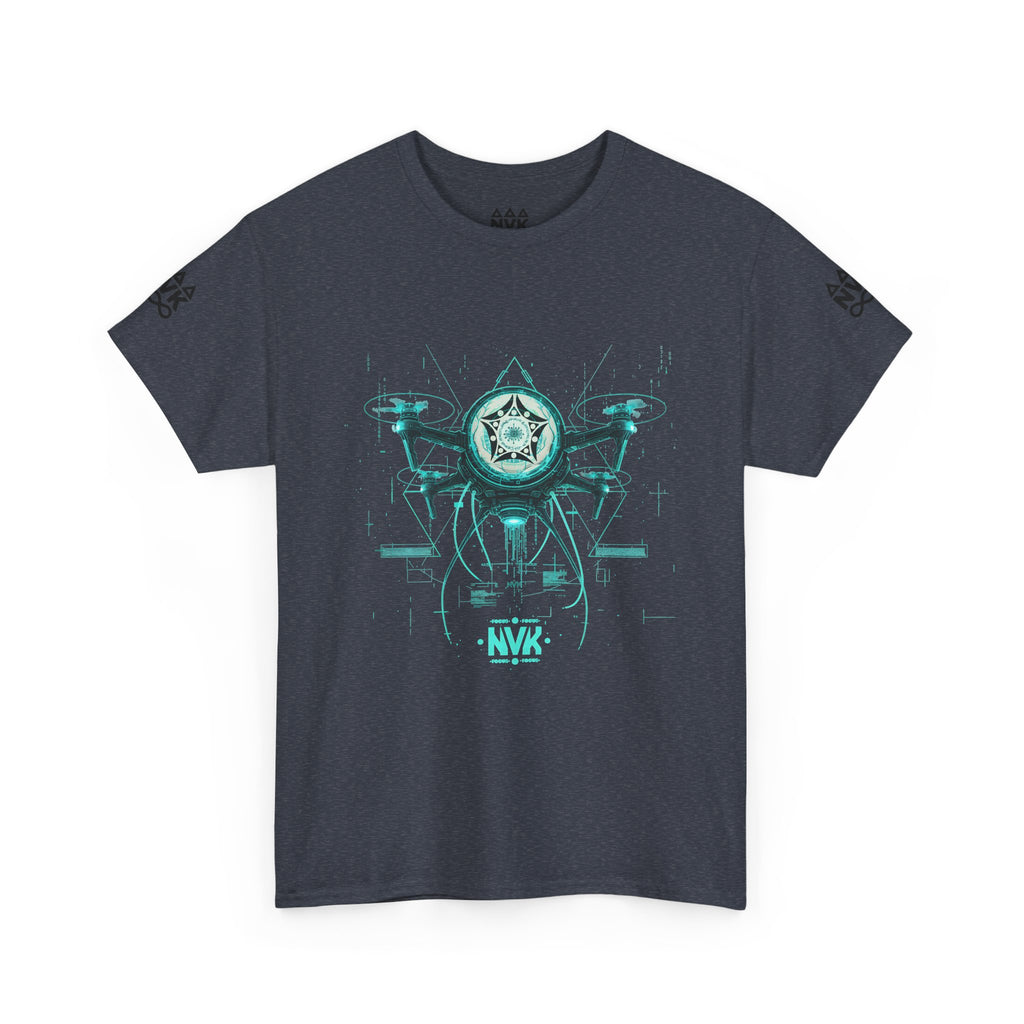 NVK ALIEN DRONE EMBLEM TEE™ — Futuristic Tech Graphic