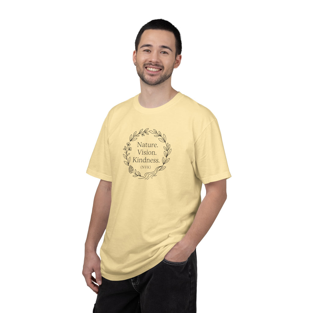 NVK NATURE VISION KINDNESS TEE™ — Floral Wreath Graphic