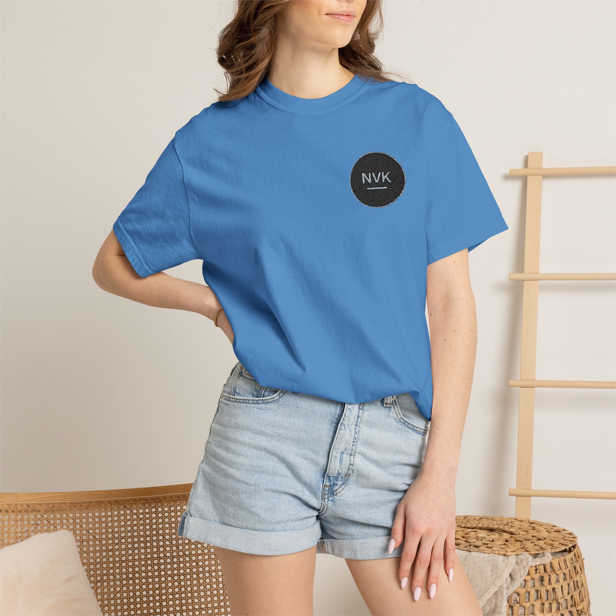 NVK MINIMAL LOGO TEE™ — Heavyweight Garment-Dyed Essential