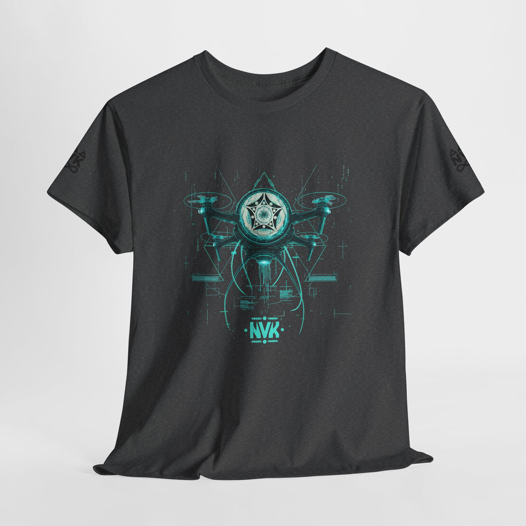 NVK ALIEN DRONE EMBLEM TEE™ — Futuristic Tech Graphic