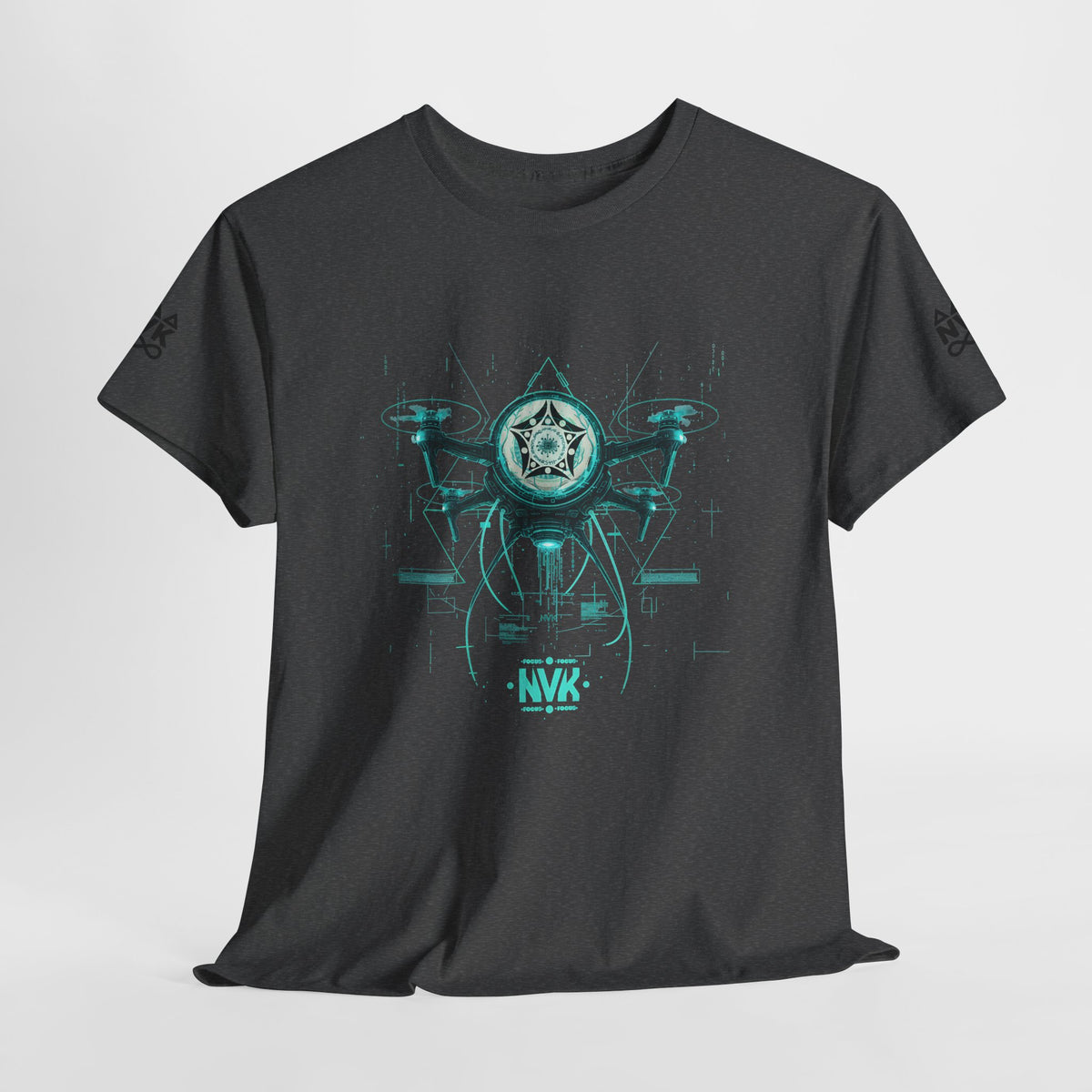 NVK ALIEN DRONE EMBLEM TEE™ — Futuristic Tech Graphic
