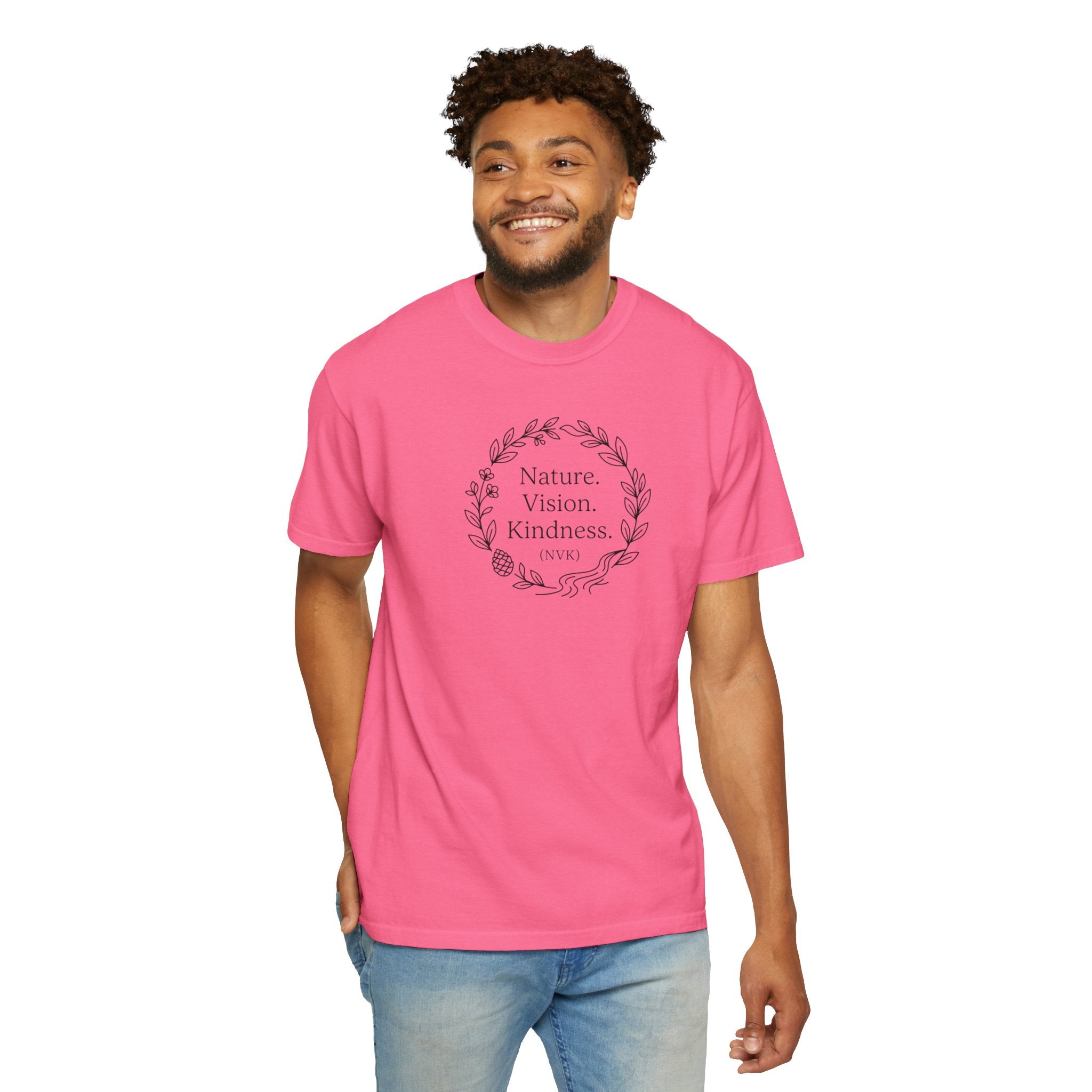 NVK NATURE VISION KINDNESS TEE™ — Floral Wreath Graphic