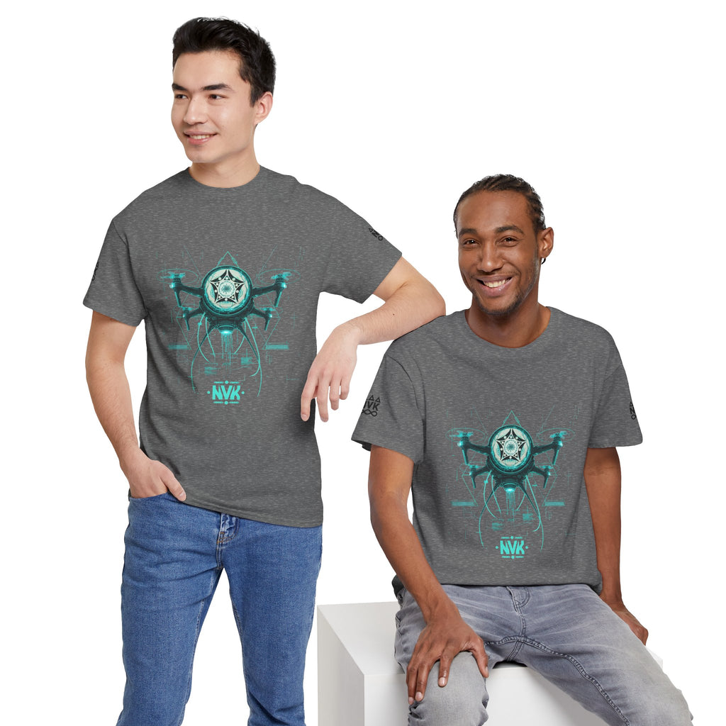 NVK ALIEN DRONE EMBLEM TEE™ — Futuristic Tech Graphic