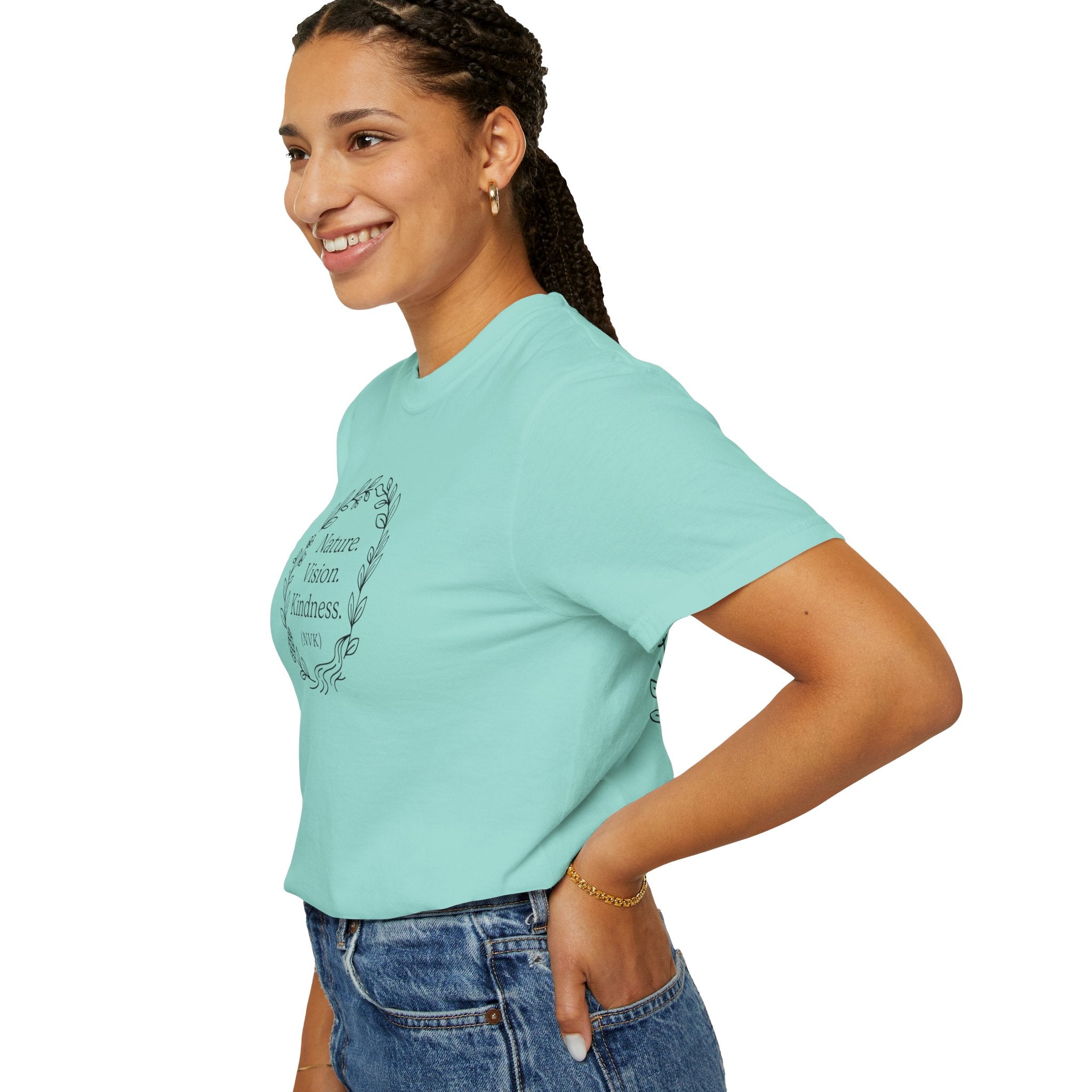 NVK NATURE VISION KINDNESS TEE™ — Floral Wreath Graphic