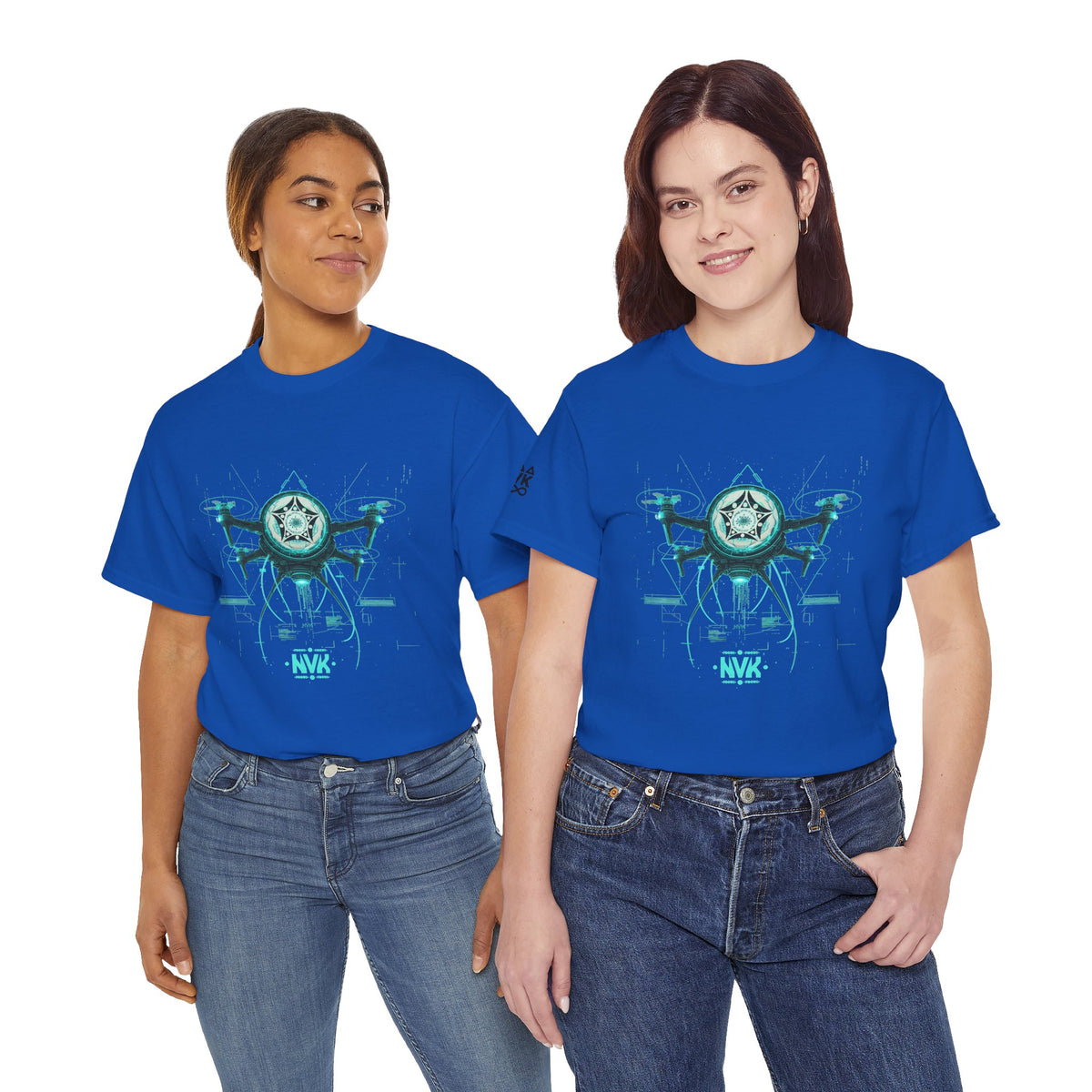 NVK ALIEN DRONE EMBLEM TEE™ — Futuristic Tech Graphic
