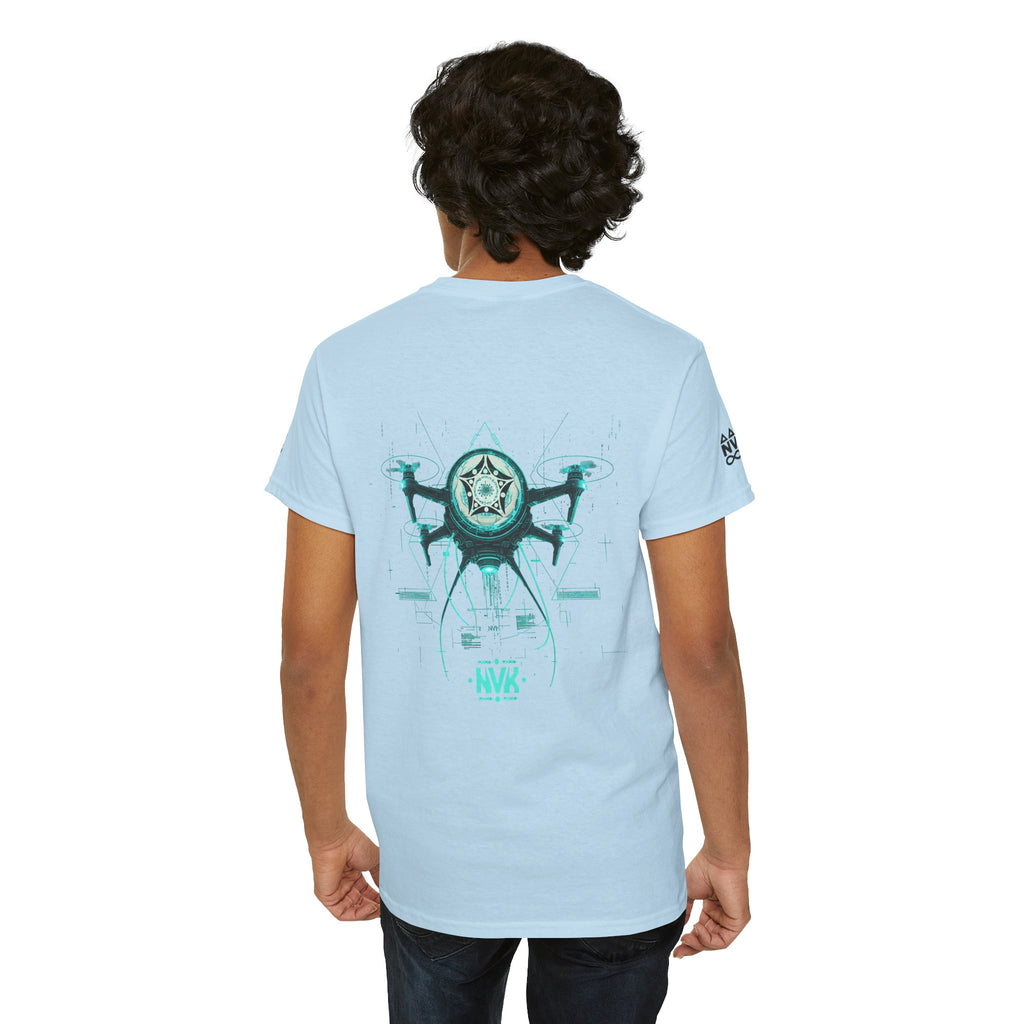 NVK ALIEN DRONE EMBLEM TEE™ — Futuristic Tech Graphic