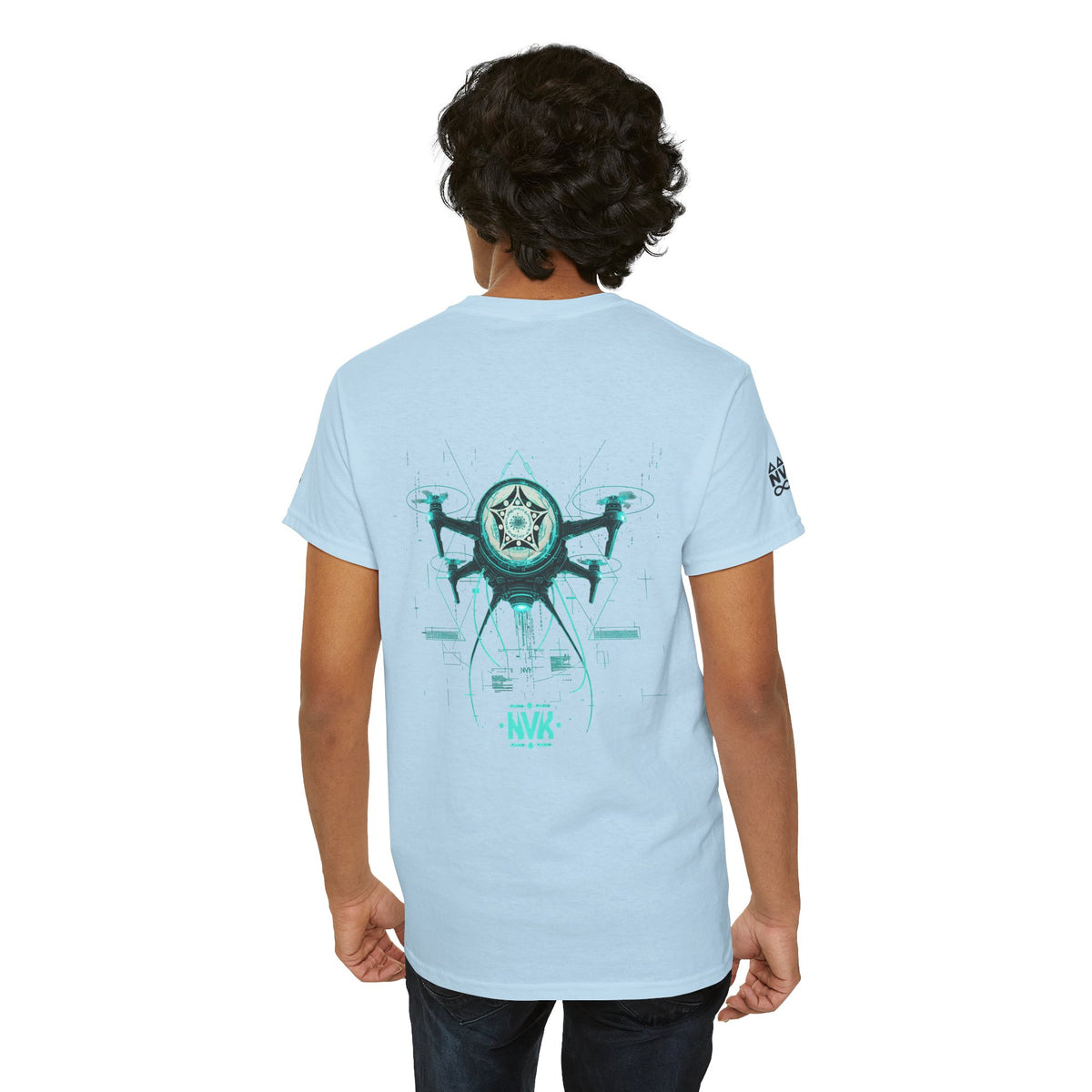 NVK ALIEN DRONE EMBLEM TEE™ — Futuristic Tech Graphic