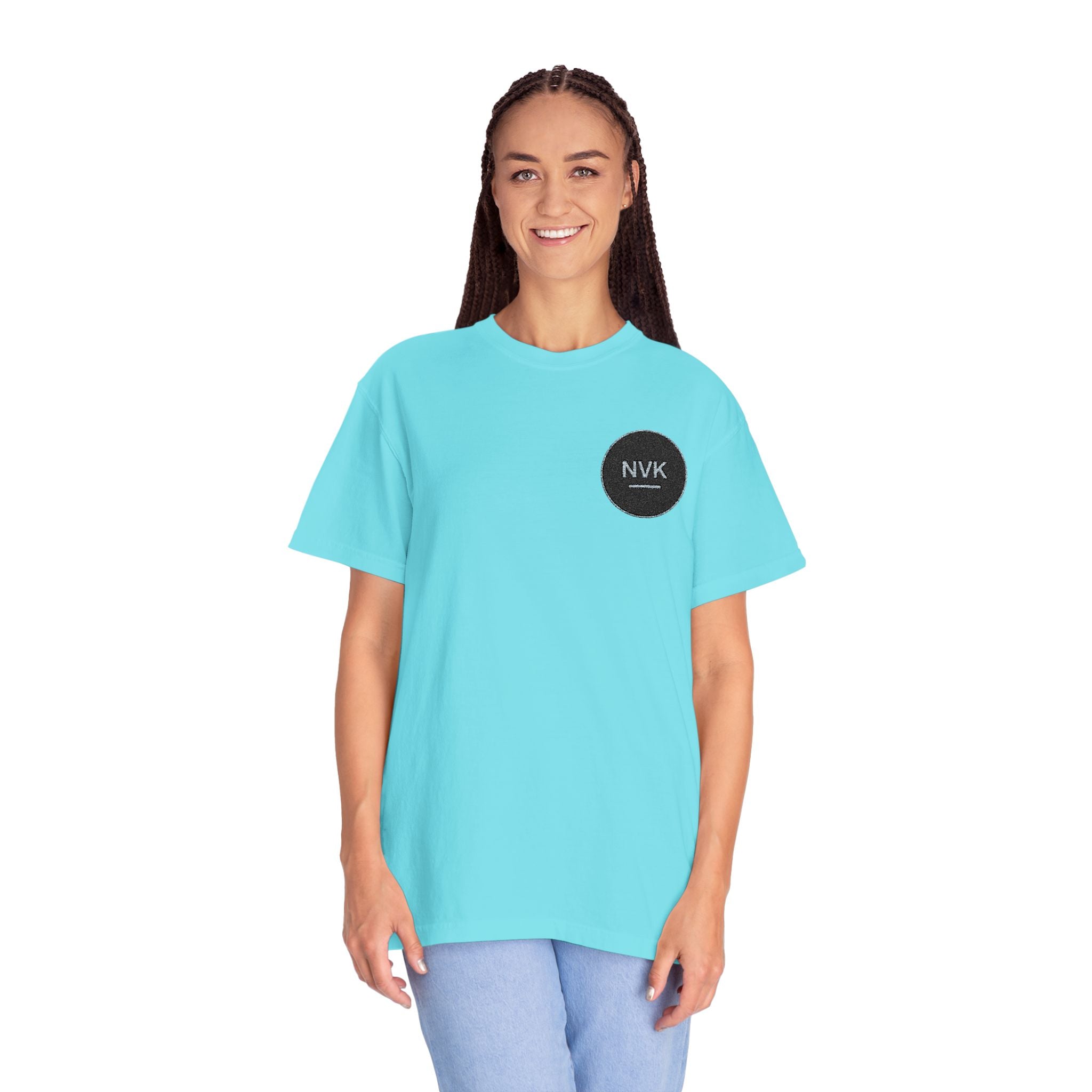 NVK MINIMAL LOGO TEE™ — Heavyweight Garment-Dyed Essential