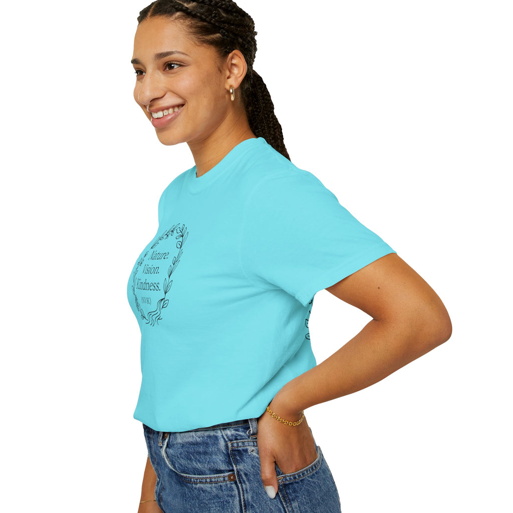 NVK NATURE VISION KINDNESS TEE™ — Floral Wreath Graphic