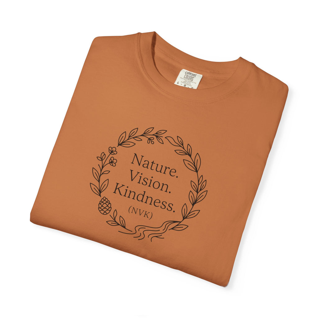 NVK NATURE VISION KINDNESS TEE™ — Floral Wreath Graphic