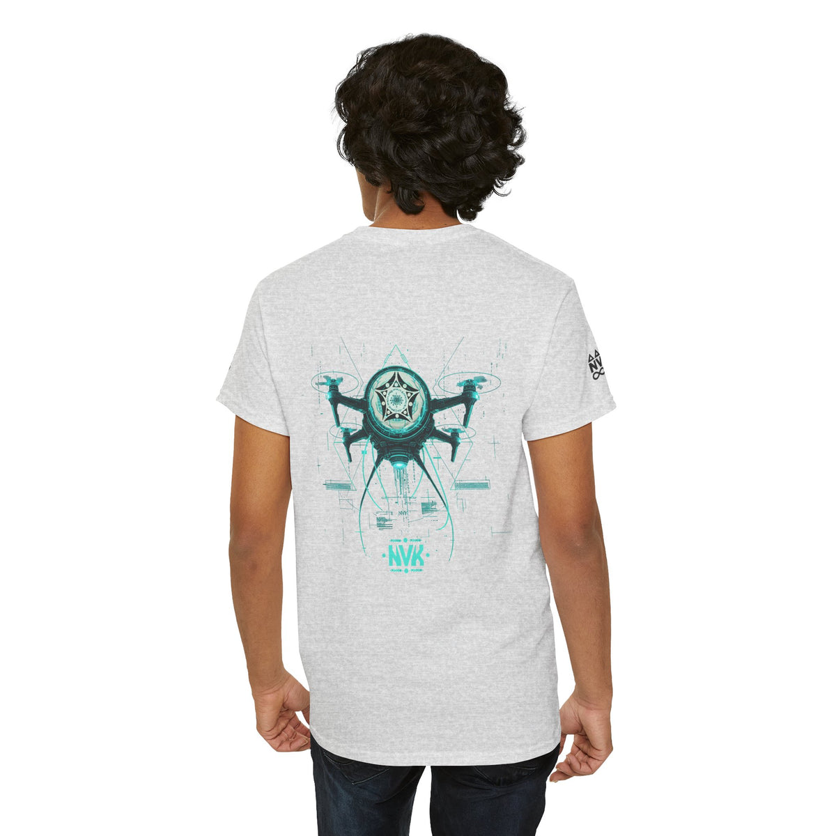 NVK ALIEN DRONE EMBLEM TEE™ — Futuristic Tech Graphic