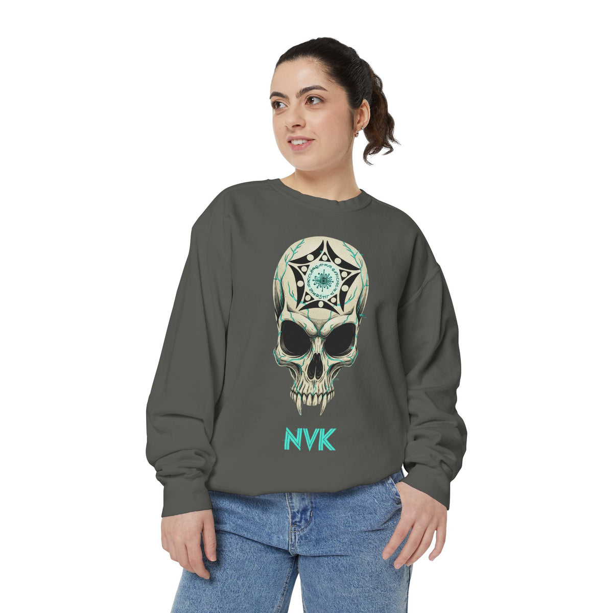 NVK BUGA SPHERE SKULL SWEATSHIRT™ — Graphic Crewneck