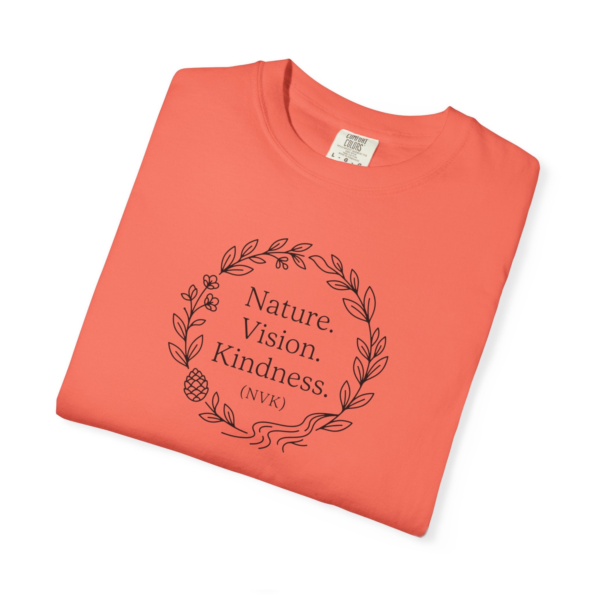NVK NATURE VISION KINDNESS TEE™ — Floral Wreath Graphic