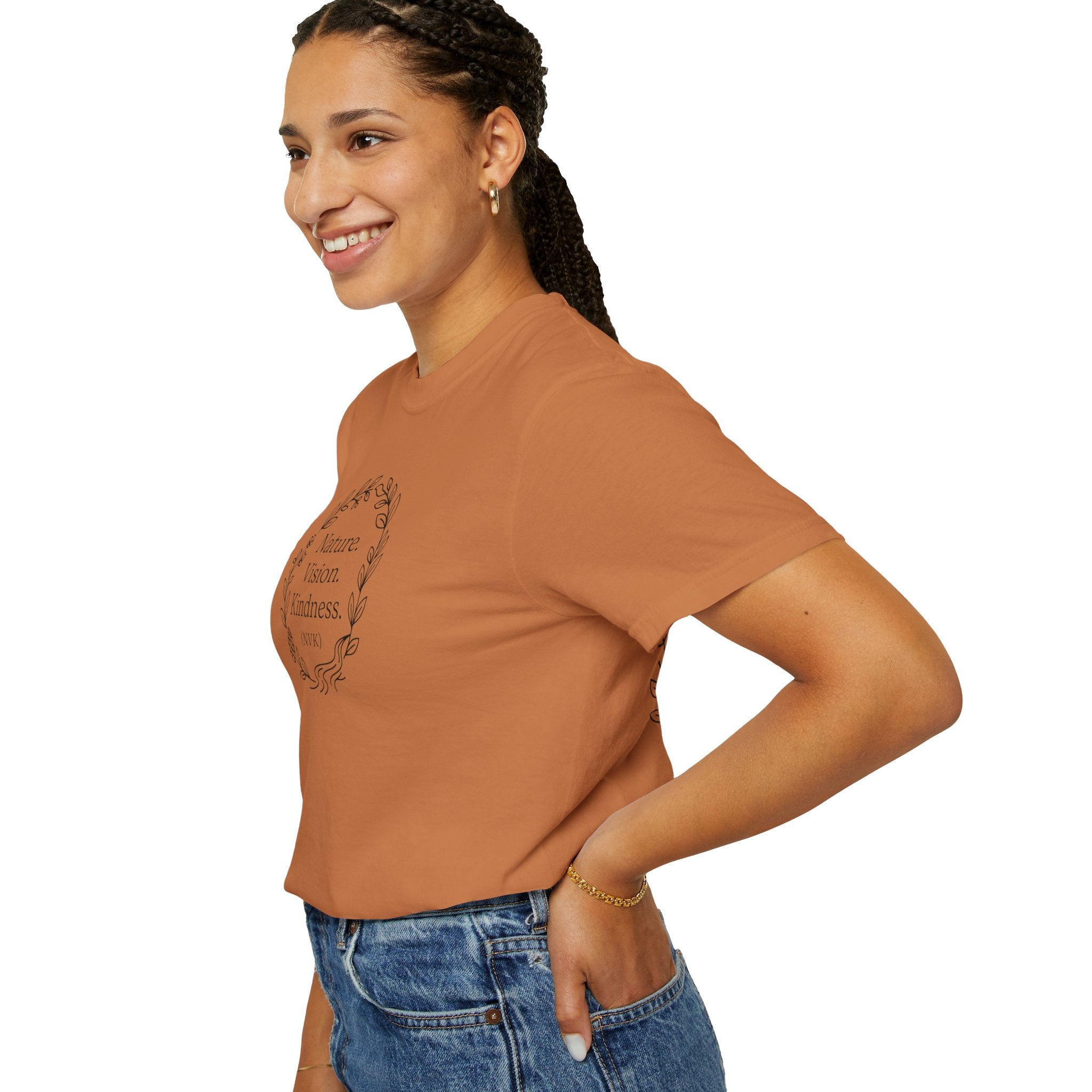 NVK NATURE VISION KINDNESS TEE™ — Floral Wreath Graphic