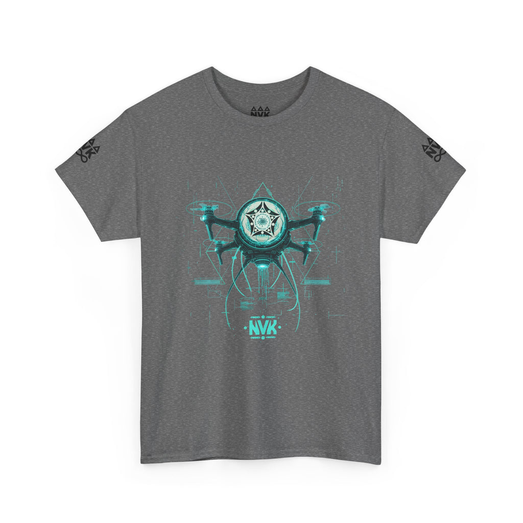 NVK ALIEN DRONE EMBLEM TEE™ — Futuristic Tech Graphic