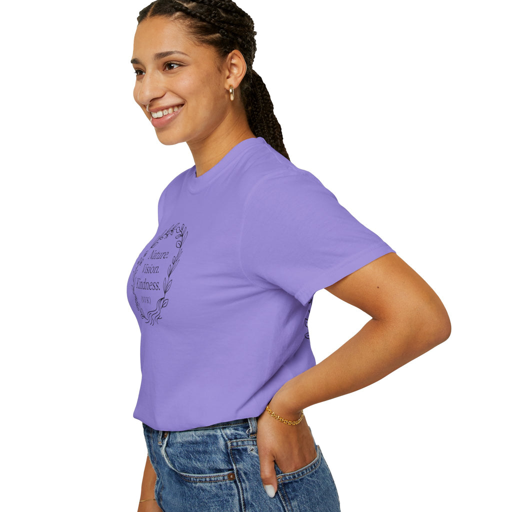 NVK NATURE VISION KINDNESS TEE™ — Floral Wreath Graphic