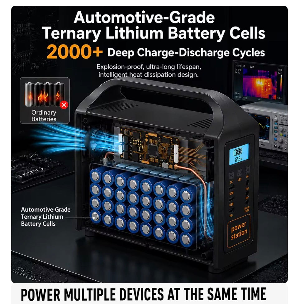 NVK POWER™ Portable Solar Power Station (200W Pro)