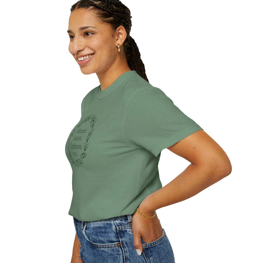 NVK NATURE VISION KINDNESS TEE™ — Floral Wreath Graphic