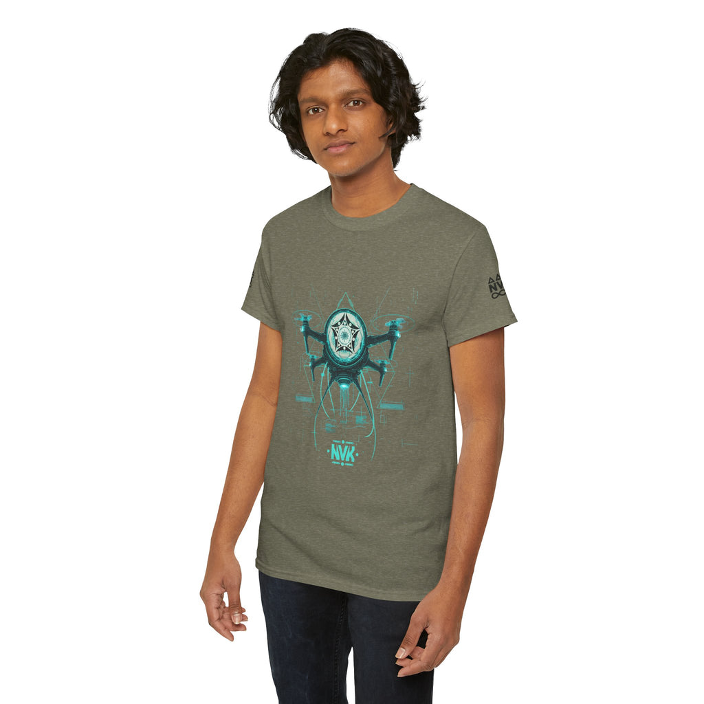 NVK ALIEN DRONE EMBLEM TEE™ — Futuristic Tech Graphic