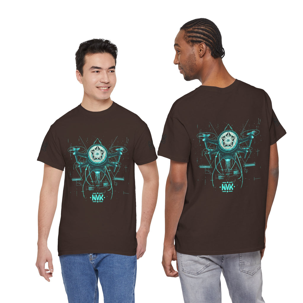 NVK ALIEN DRONE EMBLEM TEE™ — Futuristic Tech Graphic