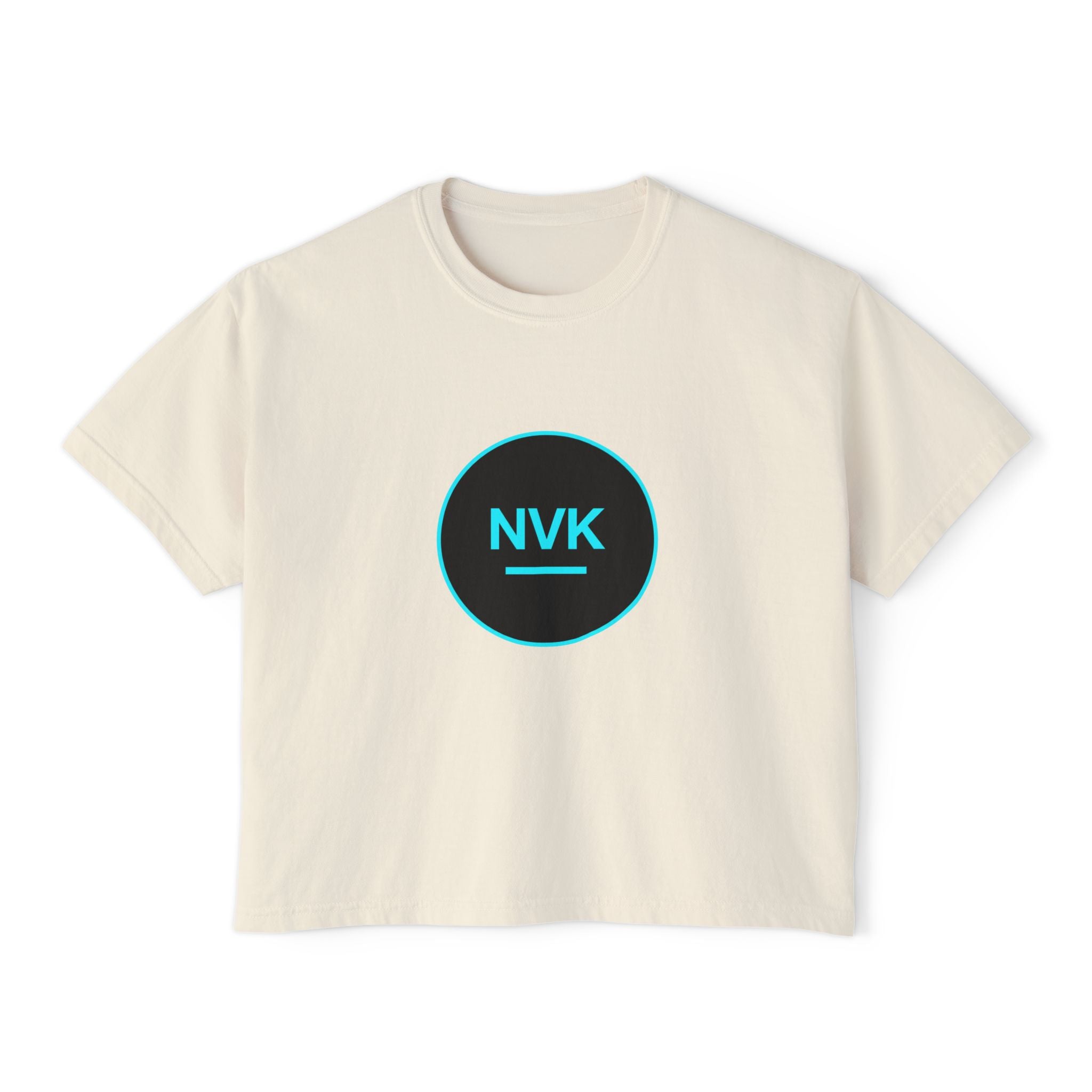 NVK CIRCLE BOXY TEE™ — Women's Minimalist Crop