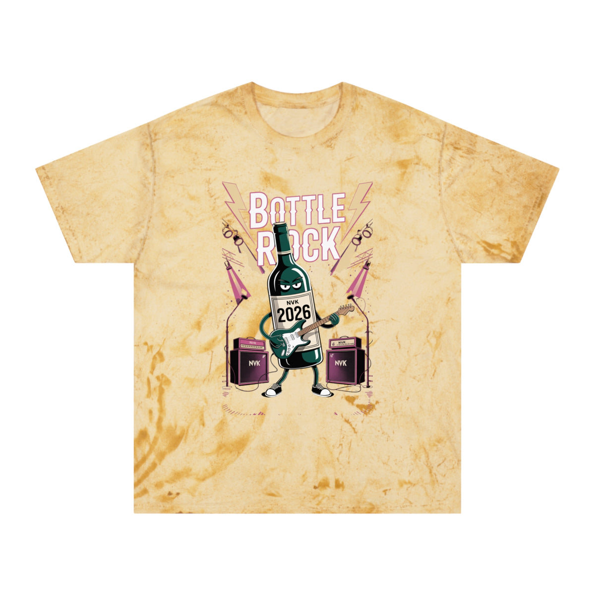 NVK BOTTLE ROCK TEE™ — Vintage Tie-Dye Graphic