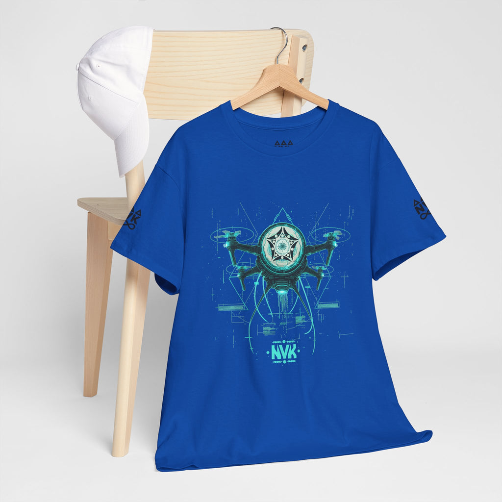 NVK ALIEN DRONE EMBLEM TEE™ — Futuristic Tech Graphic